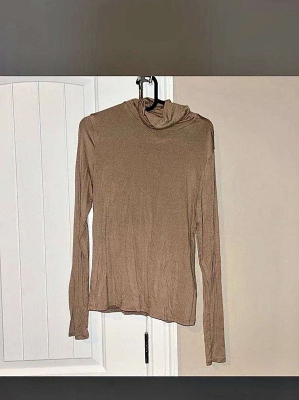 H&M Long Sleeve Top in Brown